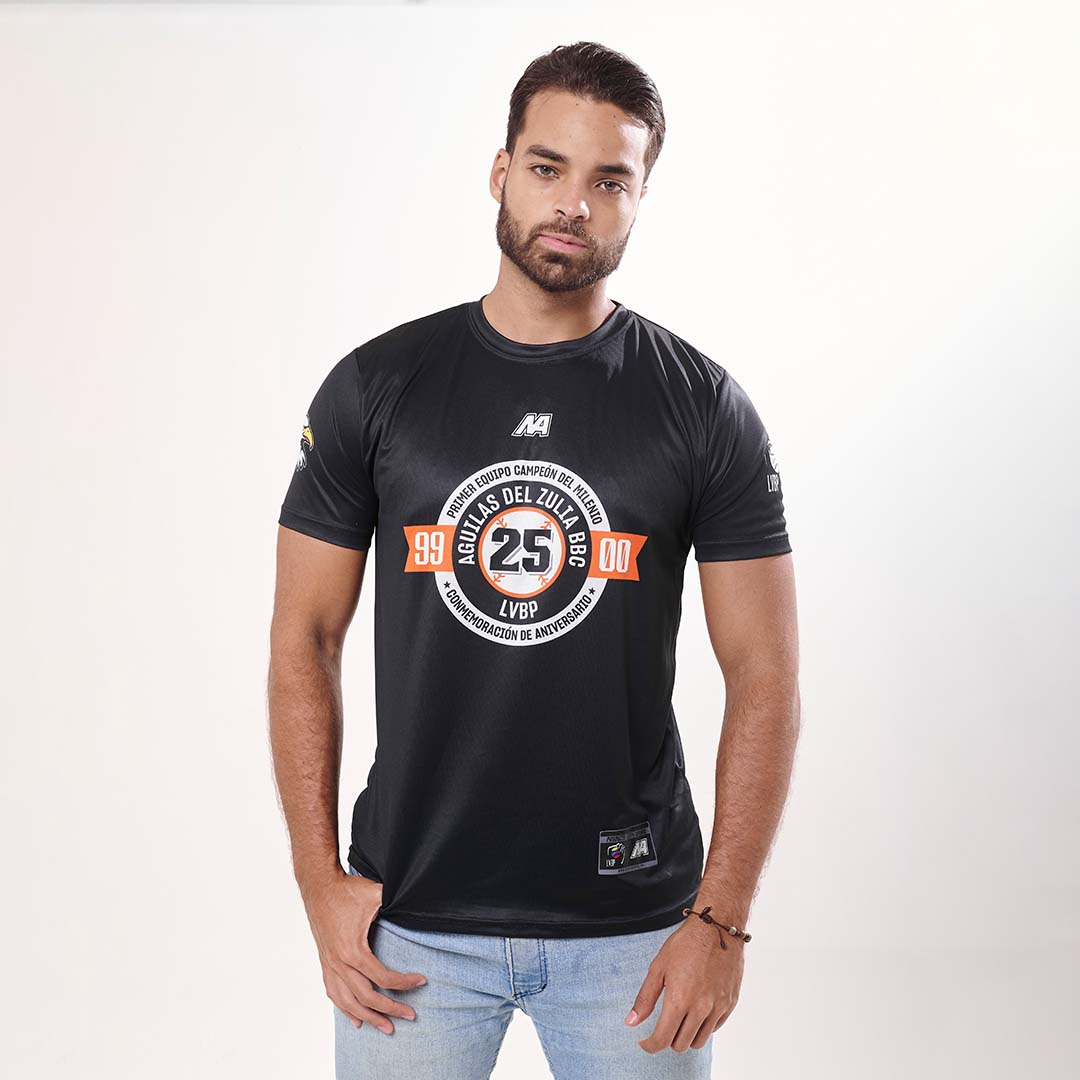 NAFTM25AZN-RGXXS_2XL Franelas Aguilas Del Zulia Colección New Arrival Color Negro - Imagen 1