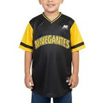Franela de Niño Sublimada Negro y Amarillo Magallanes